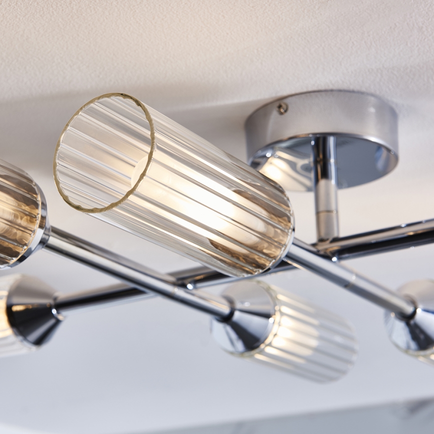 Endon 95045 - Plafonnier de salle de bain NATORI 6xG9/3W/230V IP44 chrome brillant