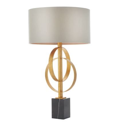 Endon 95213 - Lampe de table 1xE27/10W/230V gris/laiton/noir