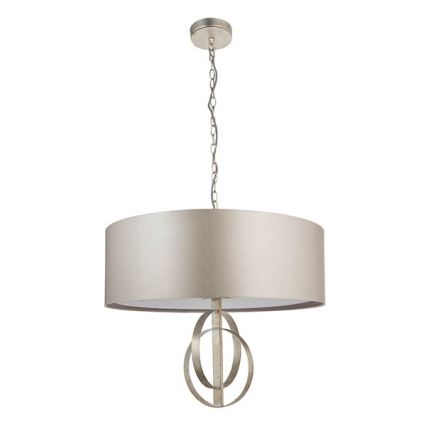 Endon 95215 - Lustre suspendu à chaîne, 5 x E27, 10 W, 230 V, Ø 70 cm, gris