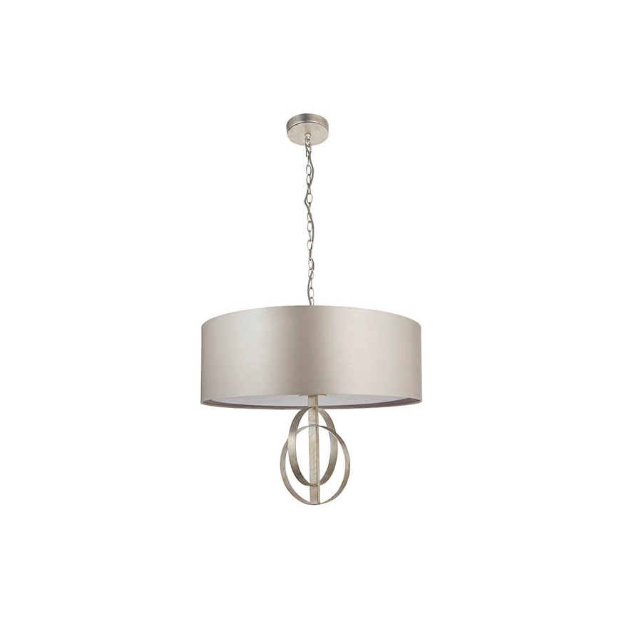 Endon 95215 - Lustre suspendu à chaîne, 5 x E27, 10 W, 230 V, Ø 70 cm, gris