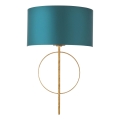 Endon 95218 - Applique murale 1xE27/10W/230V bleu/laiton