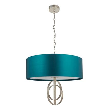 Endon 95223 - Lustre suspendu sur chaîne 5xE27/10W/230V Ø 70 cm bleu/gris