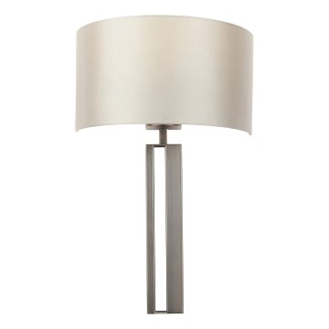 Endon 95449 - Applique murale 1xE27/10W/230V beige/chrome mat