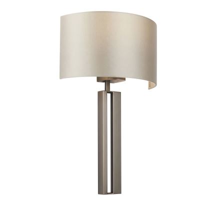 Endon 95449 - Applique murale 1xE27/10W/230V beige/chrome mat
