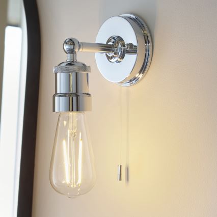 Endon 95505 - Applique murale pour salle de bains MILLER 1xE27/6W/230V IP44 chrome brillant