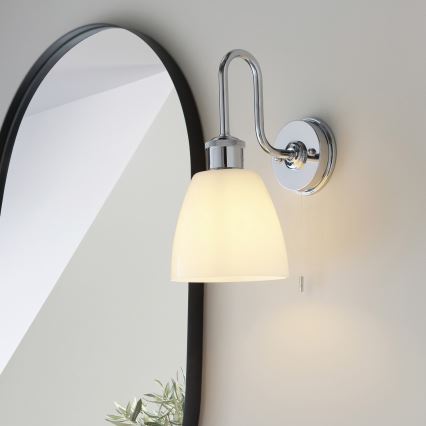 Endon 95506 - Applique murale pour salle de bains PIPER 1xE27/10W/230V IP44 chrome brillant