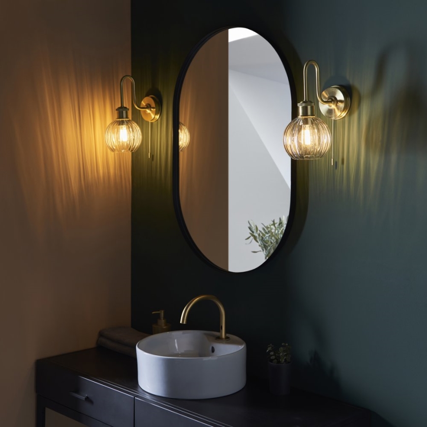 Endon 95507 - Applique murale salle de bain KENDALL 1xE27/10W/230V IP44 laiton