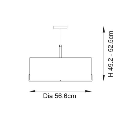 Endon 95839 - Suspension-barre HAYFIELD 3xE27/40W/230V laiton/vert