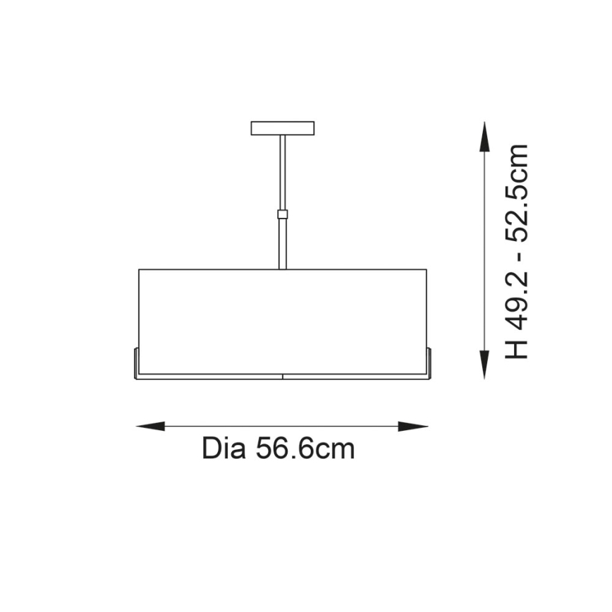 Endon 95839 - Suspension-barre HAYFIELD 3xE27/40W/230V laiton/vert