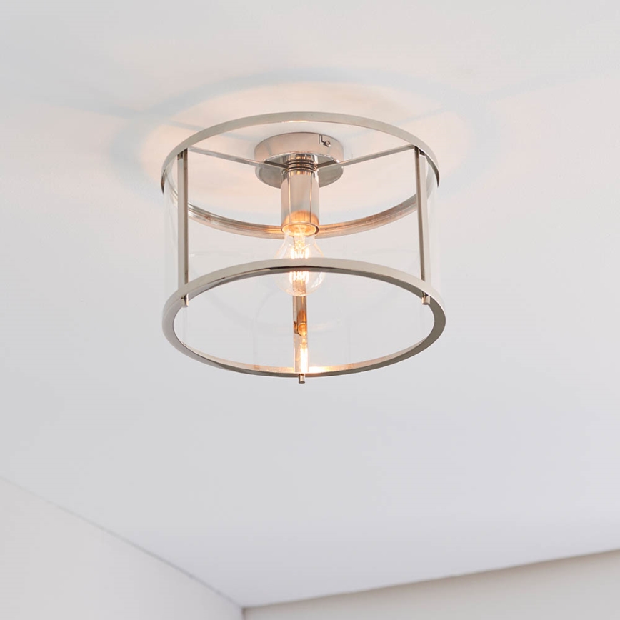 Endon 96150 - Plafonnier HOPTON 1xE27/10W/230V, finition chrome brillant
