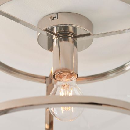 Endon 96150 - Plafonnier HOPTON 1xE27/10W/230V, finition chrome brillant