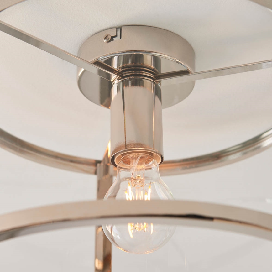 Endon 96150 - Plafonnier HOPTON 1xE27/10W/230V, finition chrome brillant