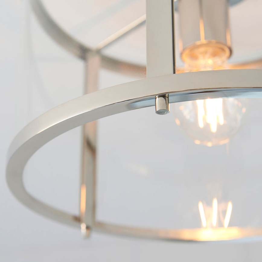 Endon 96150 - Plafonnier HOPTON 1xE27/10W/230V, finition chrome brillant