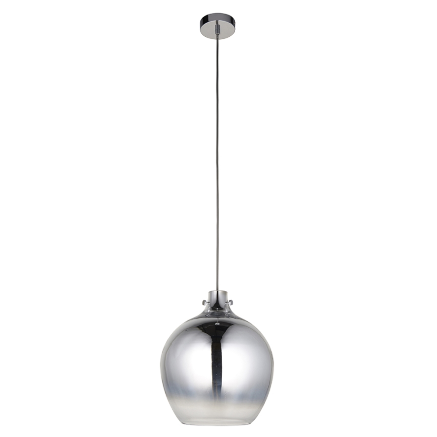 Endon 96442 - Suspension filaire PANTHER 1xE27/10W/230V chrome brillant/fumé
