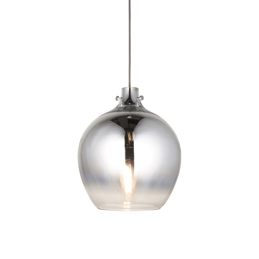 Endon 96442 - Suspension filaire PANTHER 1xE27/10W/230V chrome brillant/fumé
