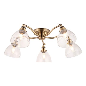 Endon 97248 - Spot HANSEN 5xE14/7W/230V laiton