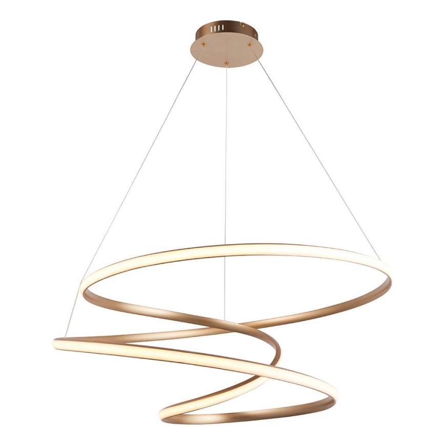 Endon 97639 - Suspension LED dimmable sur câble TWIRL LED/88W/230V 3000K dorée