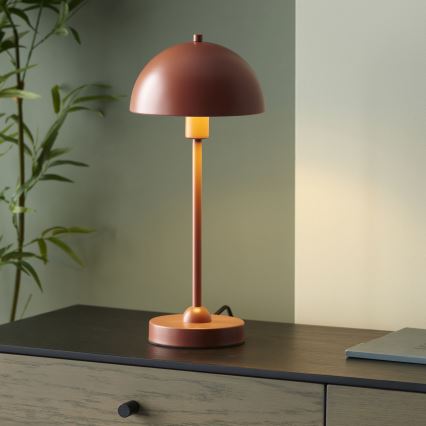Endon 98496 - Lampe de table SAROMA 1xE14/7W/230V coloris brique
