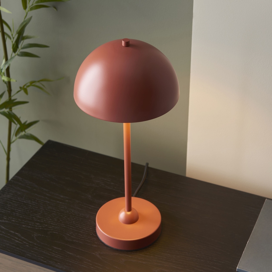 Endon 98496 - Lampe de table SAROMA 1xE14/7W/230V coloris brique