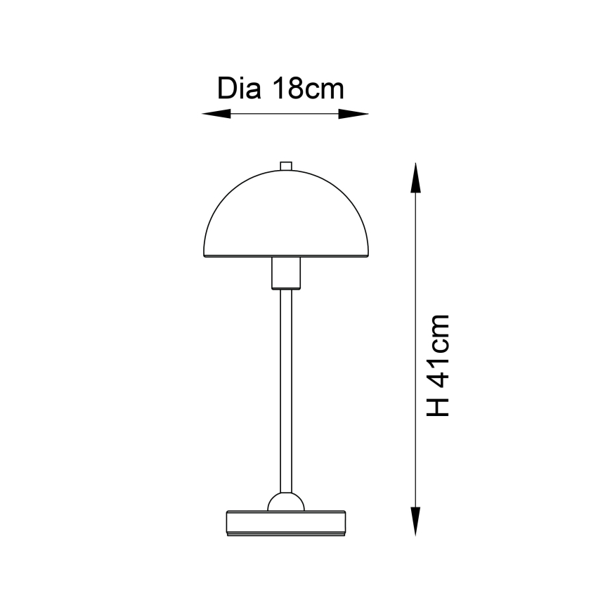 Endon 98496 - Lampe de table SAROMA 1xE14/7W/230V coloris brique