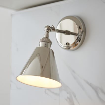 Endon 98716 - Applique spot murale HALLE 1xE14/40W/230V chrome brillant