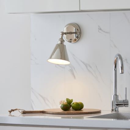 Endon 98716 - Applique spot murale HALLE 1xE14/40W/230V chrome brillant