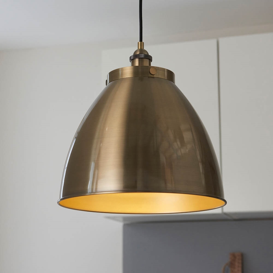 Endon 98744 - Suspension sur câble FRANKLIN 1xE27/10W/230V laiton