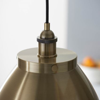 Endon 98744 - Suspension sur câble FRANKLIN 1xE27/10W/230V laiton