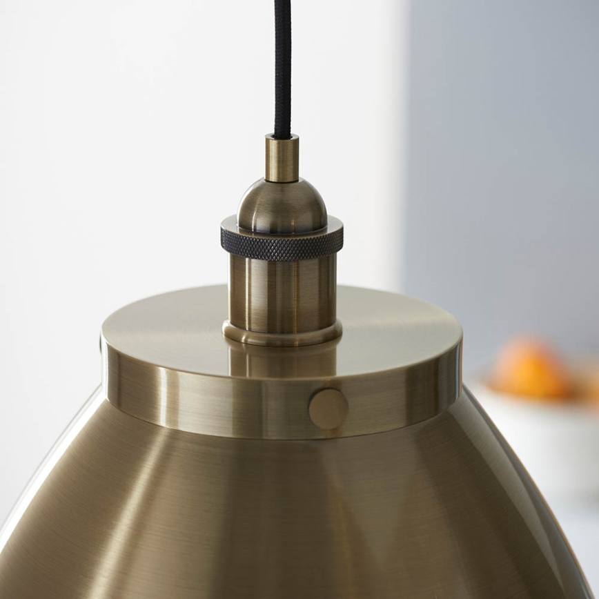Endon 98744 - Suspension sur câble FRANKLIN 1xE27/10W/230V laiton