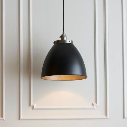 Endon 98749 - Suspension sur câble FRANKLIN 1xE27/10W/230V noir/laiton