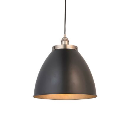 Endon 98749 - Suspension sur câble FRANKLIN 1xE27/10W/230V noir/laiton