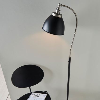 Endon 98753 - Lampadaire FRANKLIN 1 x E27/10W/230V chrome mat/anthracite