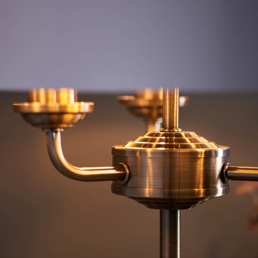 Endon 98932 - Lampe de table HIGHCLERE 3xE14/18W/230V blanche/laiton Ø 32 cm