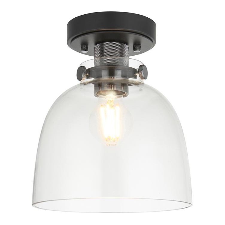 Endon 99106 - Plafonnier URBAN 1xE27/10W/230V noir/transparent