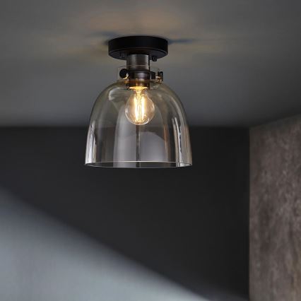 Endon 99106 - Plafonnier URBAN 1xE27/10W/230V noir/transparent