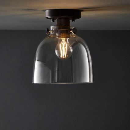 Endon 99106 - Plafonnier URBAN 1xE27/10W/230V noir/transparent