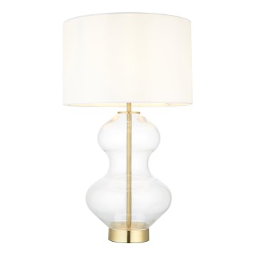 Endon 99110 - Lampe de table dimmable KELDA 1xE27/10W/230V blanc/doré