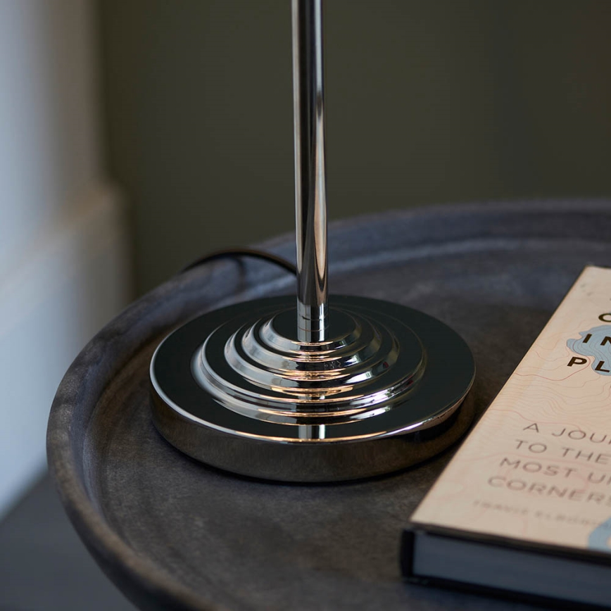 Endon 99149 - Lampe de table HIGHCLERE 3xE14/18W/230V gris/chrome brillant d. 32 cm