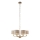 Endon 99151 - Lustre sur chaîne HIGHCLERE 6xE14/28W/230V gris/chrome mat Ø 53 cm