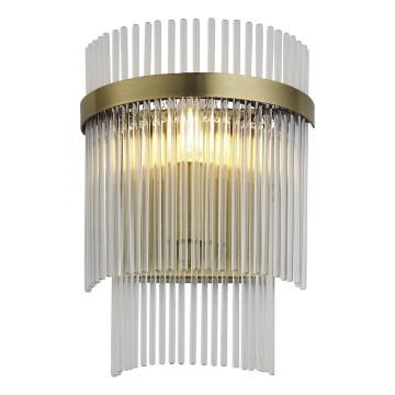 Endon 99168 - Applique murale MARIETTA 1xE14/6W/230V laiton/transparent