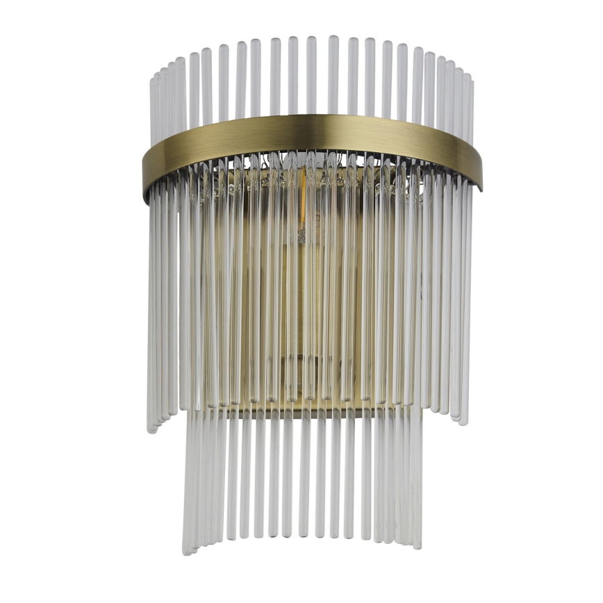 Endon 99168 - Applique murale MARIETTA 1xE14/6W/230V laiton/transparent