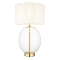 Endon 99292 - Lampe de table à intensité variable KELDA 1xE27/10W/230V crème/doré