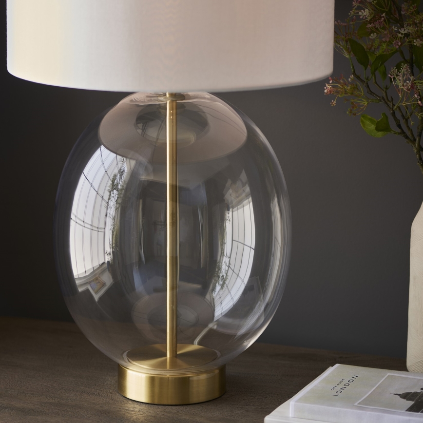 Endon 99292 - Lampe de table à intensité variable KELDA 1xE27/10W/230V crème/doré