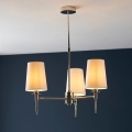Endon 99455 - Suspension à tige 3xE14/6W/230V chromé brillant/blanc