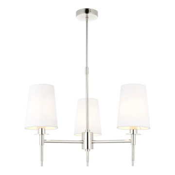 Endon 99455 - Suspension à tige 3xE14/6W/230V chromé brillant/blanc