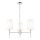 Endon 99455 - Suspension à tige 3xE14/6W/230V chromé brillant/blanc