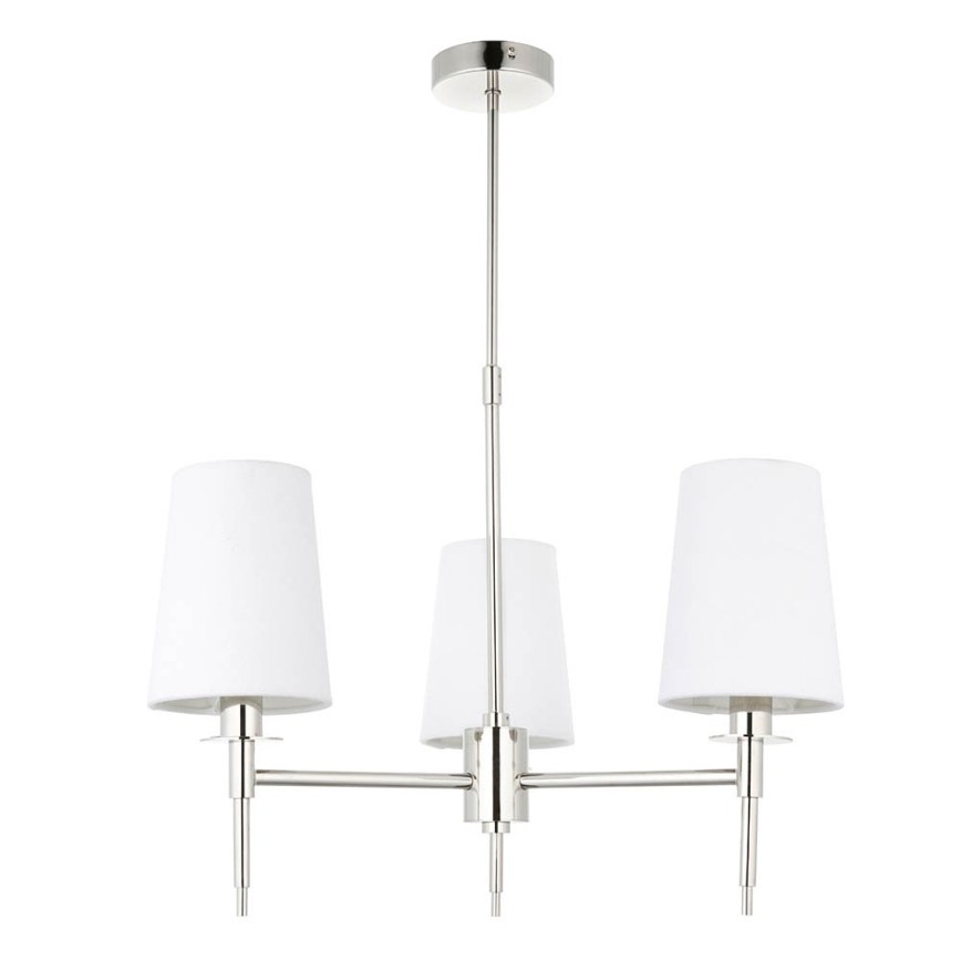 Endon 99455 - Suspension à tige 3xE14/6W/230V chromé brillant/blanc