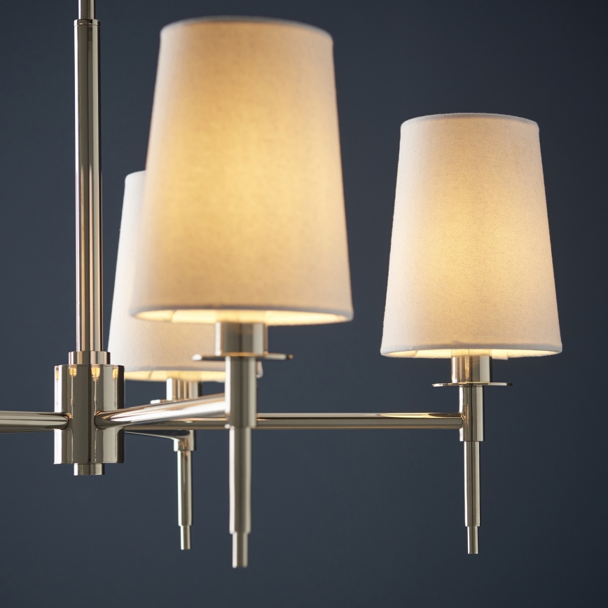 Endon 99457 - Lustre sur chaîne 5xE14/6W/230V chrome brillant/blanc