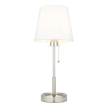Endon 99596 - Lampe de table 1xE27/10W/230V blanche/chrome brillant