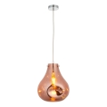 Endon 99790 - Suspension sur câble EUROPA 1xE27/10W/230V marron fumé
